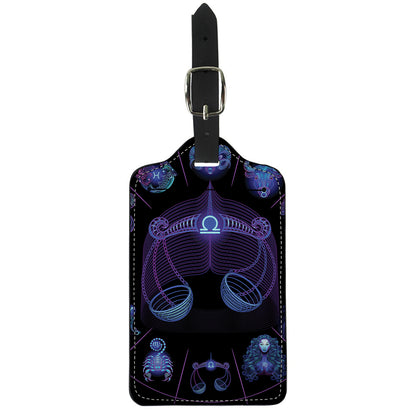 Libra And Astrological Signs Print Luggage Tag