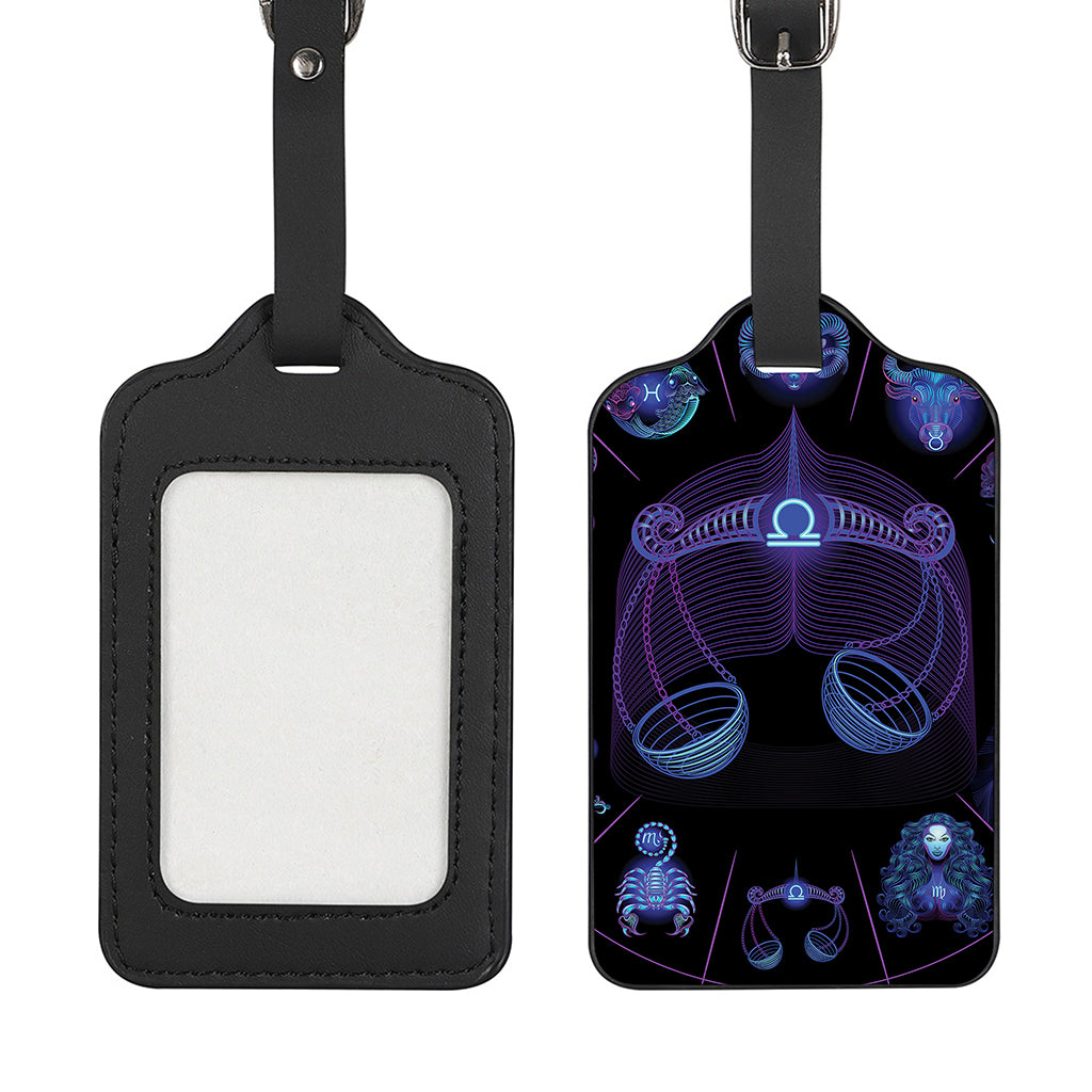 Libra And Astrological Signs Print Luggage Tag