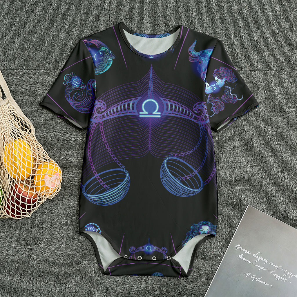 Libra And Astrological Signs Print Men's Bodysuit