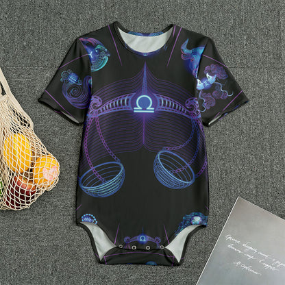 Libra And Astrological Signs Print Men's Bodysuit