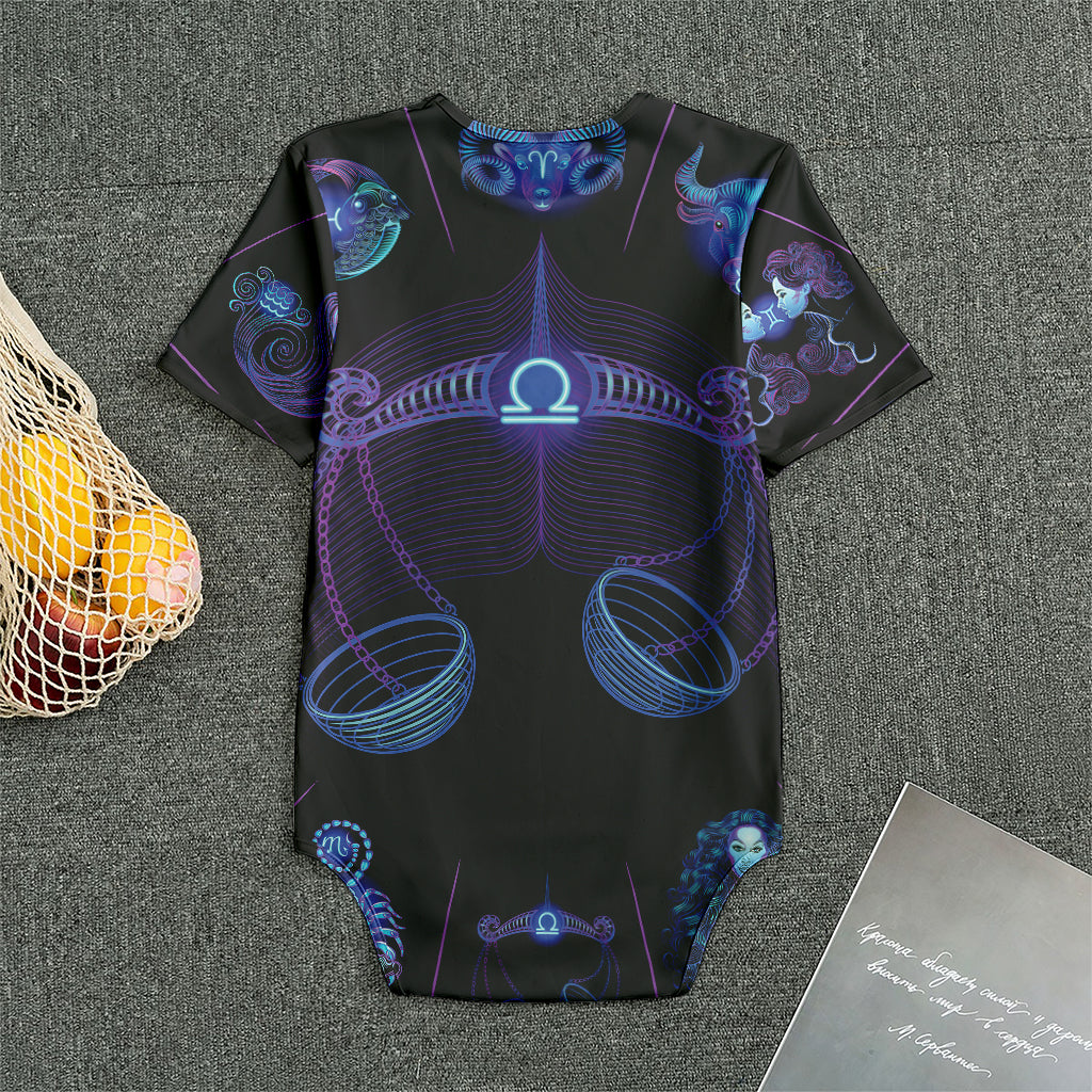 Libra And Astrological Signs Print Men's Bodysuit
