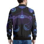 Libra And Astrological Signs Print Men's Bomber Jacket