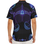 Libra And Astrological Signs Print Men's Deep V-Neck Shirt