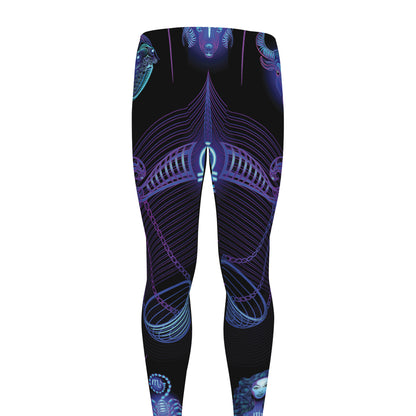 Libra And Astrological Signs Print Men's leggings