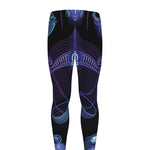 Libra And Astrological Signs Print Men's leggings