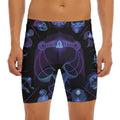 Libra And Astrological Signs Print Men's Long Boxer Briefs