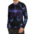 Libra And Astrological Signs Print Men's Long Sleeve Rash Guard