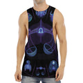 Libra And Astrological Signs Print Men's Muscle Tank Top
