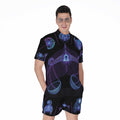 Libra And Astrological Signs Print Men's Romper