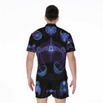 Libra And Astrological Signs Print Men's Rompers