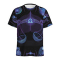 Libra And Astrological Signs Print Men's Athletic T-Shirt