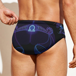 Libra And Astrological Signs Print Men's Swim Briefs