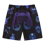 Libra And Astrological Signs Print Men's Swim Trunks