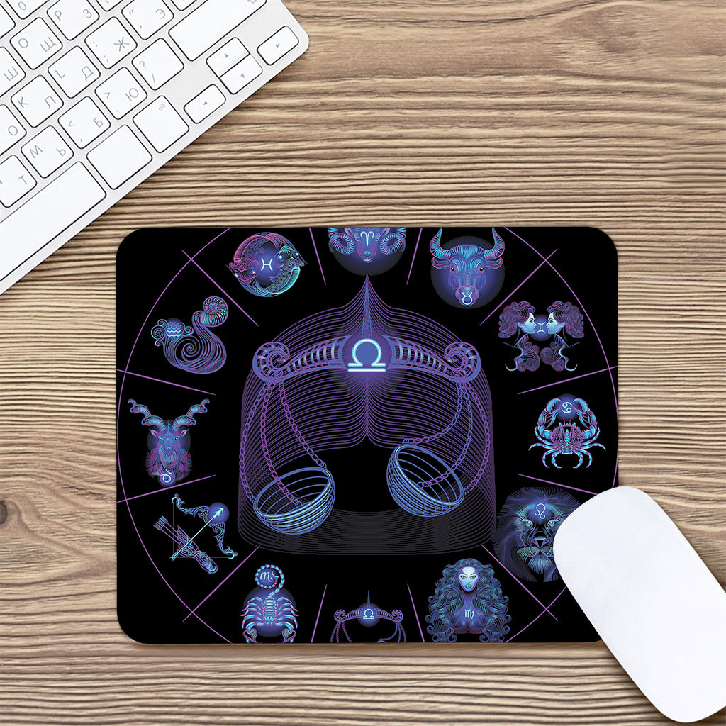 Libra And Astrological Signs Print Mouse Pad