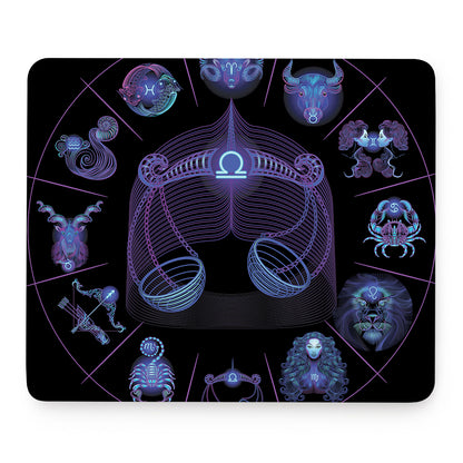 Libra And Astrological Signs Print Mouse Pad
