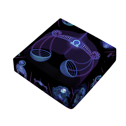 Libra And Astrological Signs Print Outdoor Seat Cushion Cover