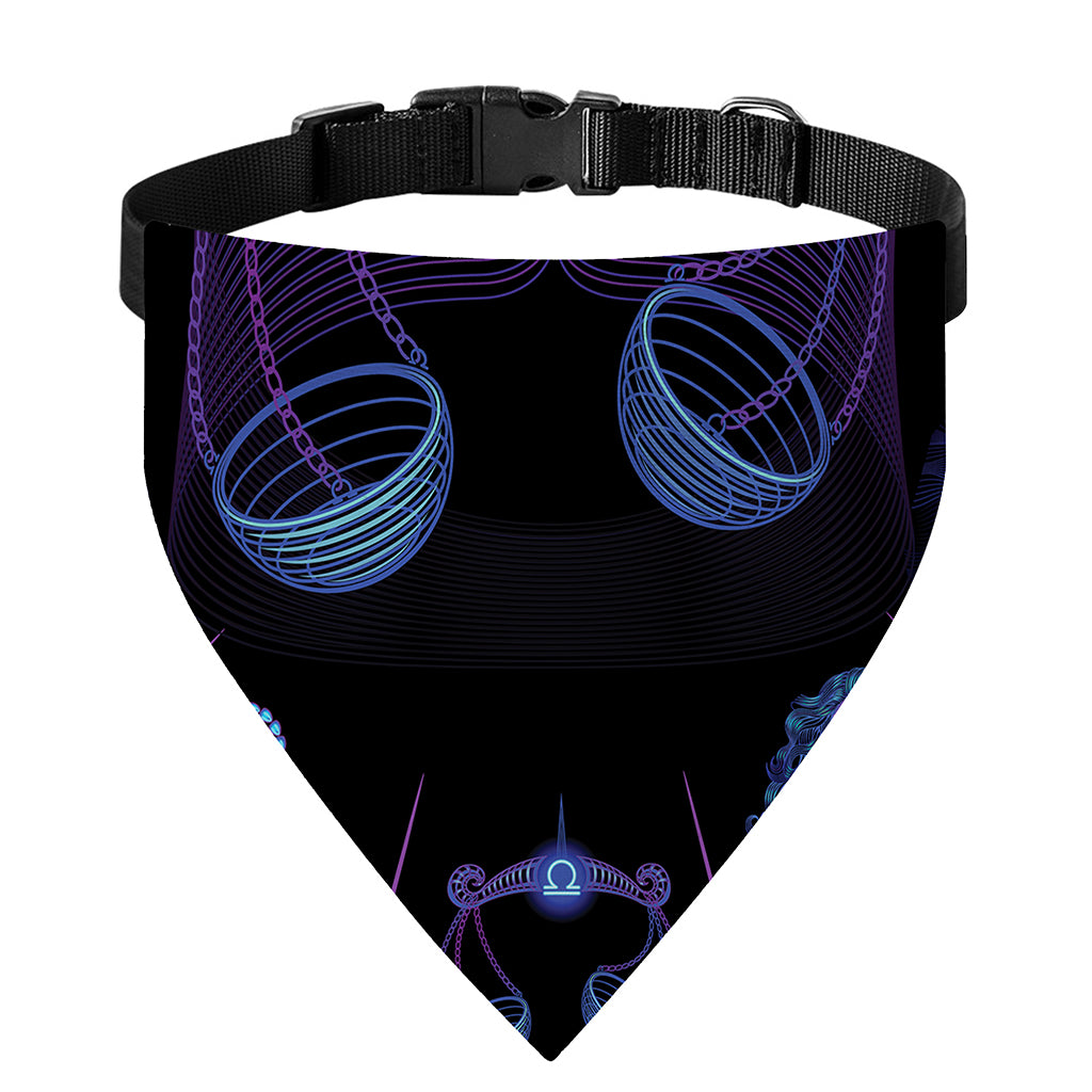 Libra And Astrological Signs Print Over The Collar Dog Bandana