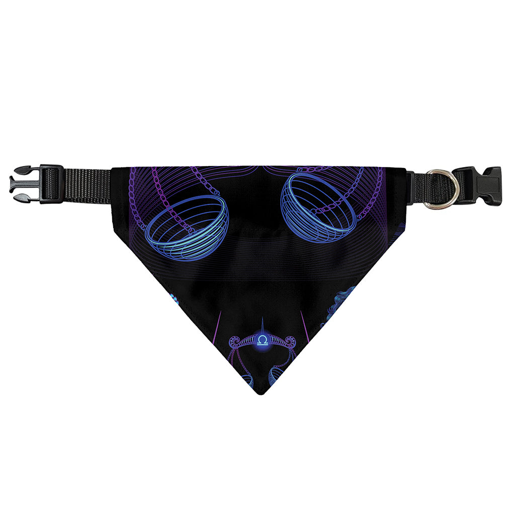Libra And Astrological Signs Print Over The Collar Dog Bandana