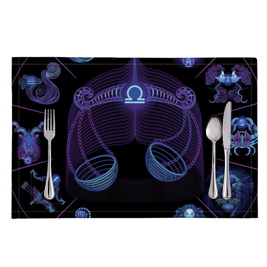 Libra And Astrological Signs Print Placemat