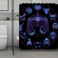 Libra And Astrological Signs Print Polyester Shower Curtain