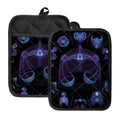 Libra And Astrological Signs Print Pot Holders With Pocket