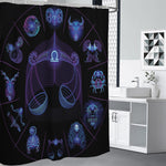 Libra And Astrological Signs Print Premium Shower Curtain