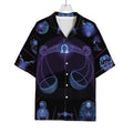 Libra And Astrological Signs Print Rayon Hawaiian Shirt