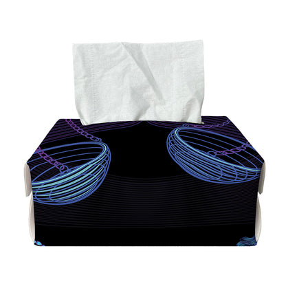 Libra And Astrological Signs Print Rectangle Tissue Box Cover