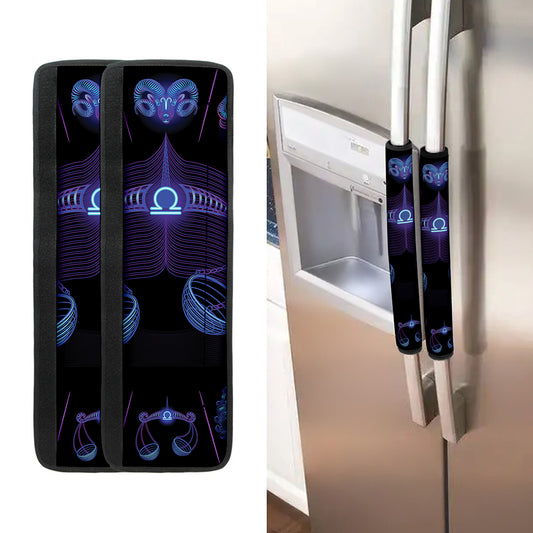 Libra And Astrological Signs Print Refrigerator Handle Covers