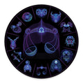 Libra And Astrological Signs Print Round Floor Mat