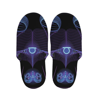 Libra And Astrological Signs Print Slippers