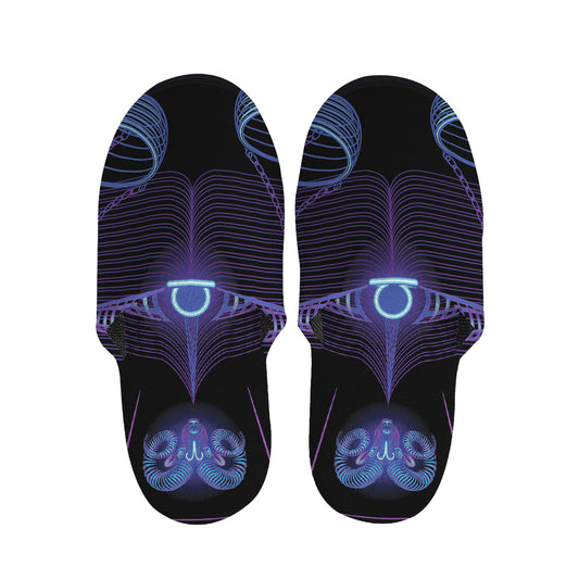 Libra And Astrological Signs Print Slippers