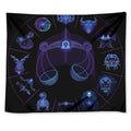 Libra And Astrological Signs Print Tapestry