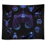 Libra And Astrological Signs Print Tapestry