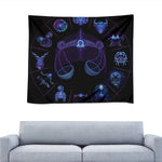 Libra And Astrological Signs Print Tapestry