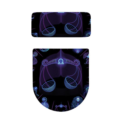 Libra And Astrological Signs Print Toilet Lid And Tank Cover Set