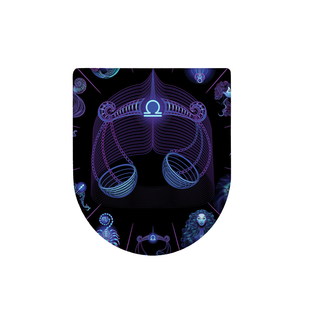 Libra And Astrological Signs Print Toilet Lid Cover