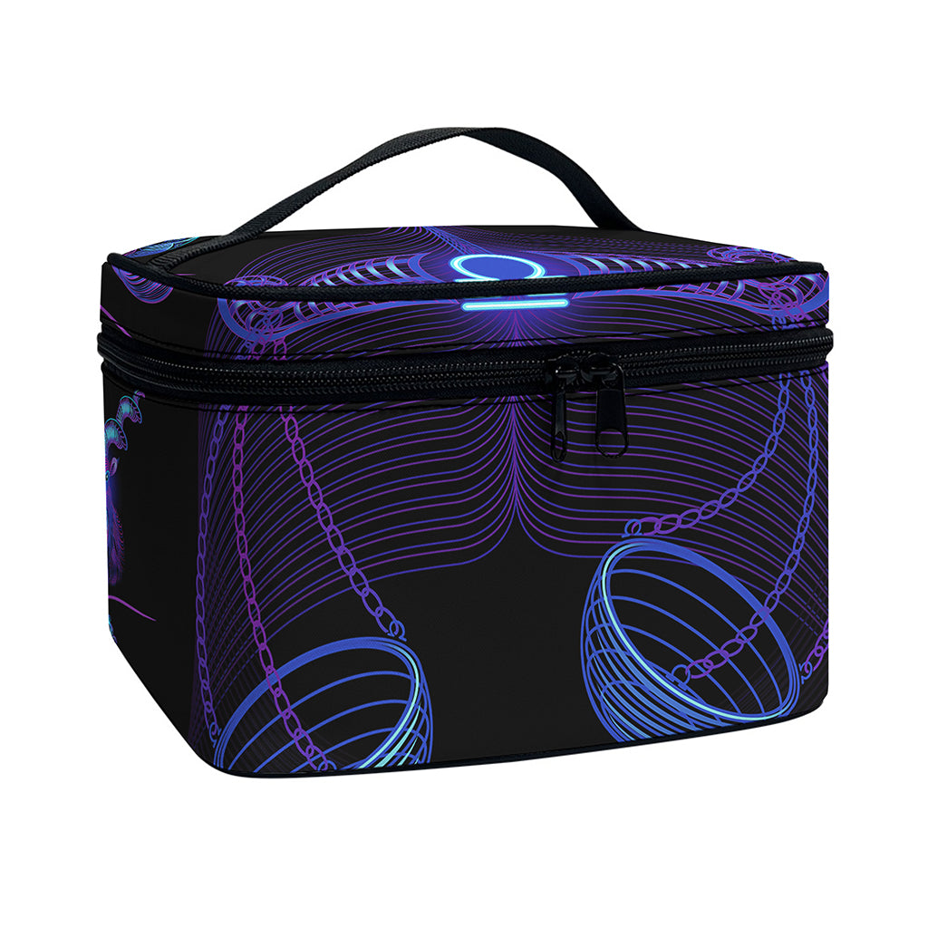 Libra And Astrological Signs Print Travel Makeup Bag