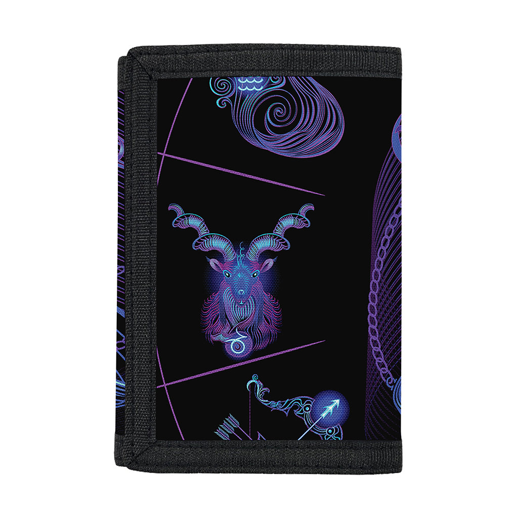 Libra And Astrological Signs Print Trifold Wallet