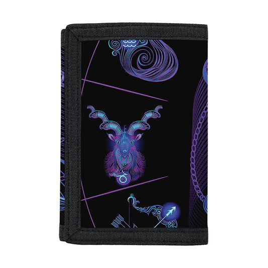 Libra And Astrological Signs Print Trifold Wallet