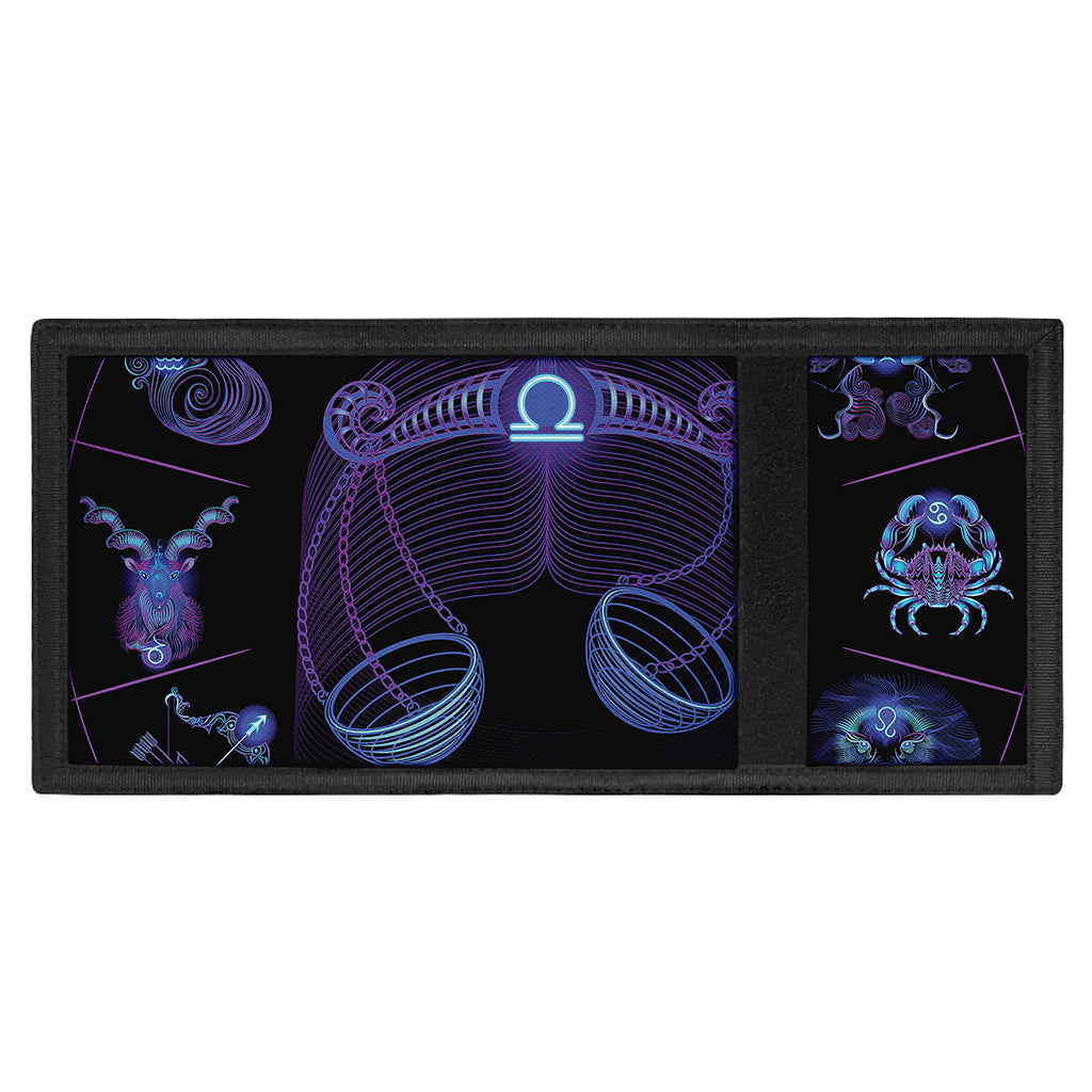 Libra And Astrological Signs Print Trifold Wallet