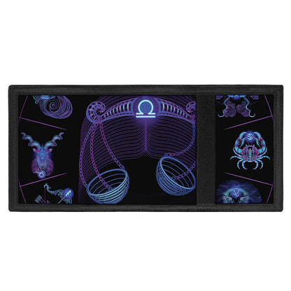 Libra And Astrological Signs Print Trifold Wallet