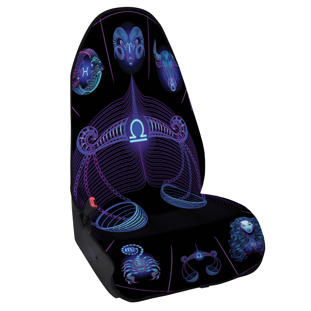 Libra And Astrological Signs Print Waterproof Car Seat Cover