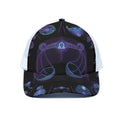 Libra And Astrological Signs Print White Mesh Trucker Hat