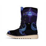 Libra And Astrological Signs Print Winter Boots