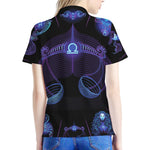 Libra And Astrological Signs Print Women's Polo Shirt