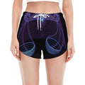 Libra And Astrological Signs Print Women's Split Running Shorts