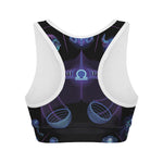 Libra And Astrological Signs Print Women's Sports Bra