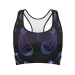 Libra And Astrological Signs Print Women's Sports Bra