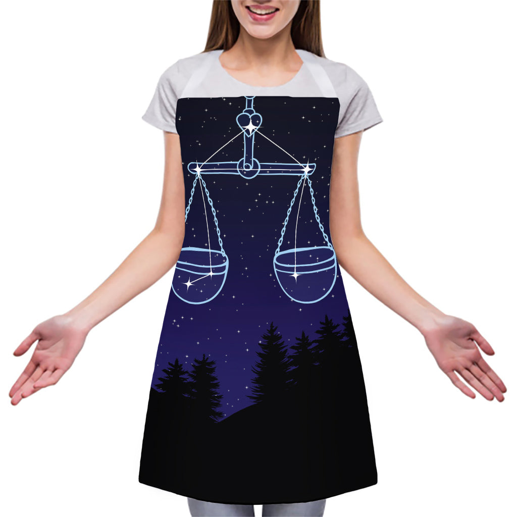 Libra Constellation Print Adjustable Apron